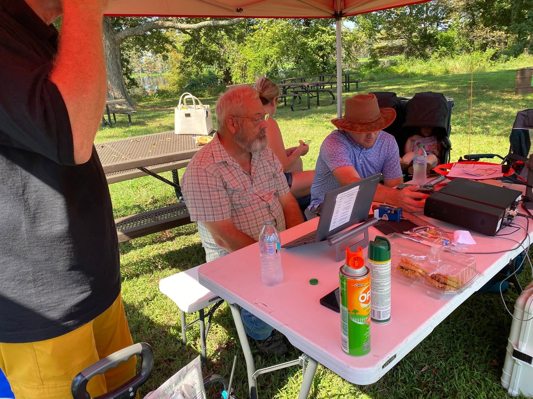 VE exam session at the Plantation Tractor Show